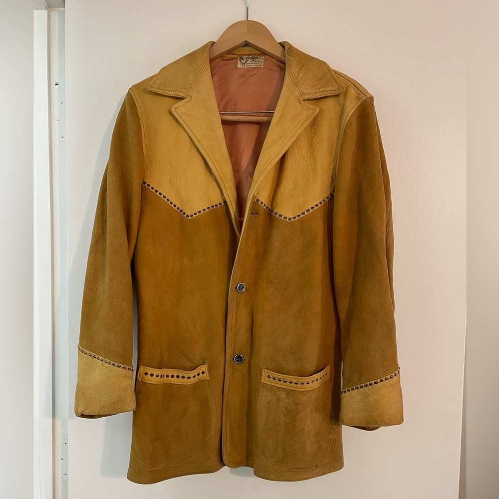Buckskin suede vintage coat Hay’s Leather